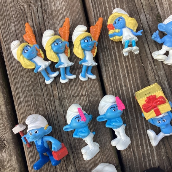 2011 SMURFS McDonald's Happy Meal LOT of Toys Set Figures Smurfs do have marks/s - Picture 5 of 9
